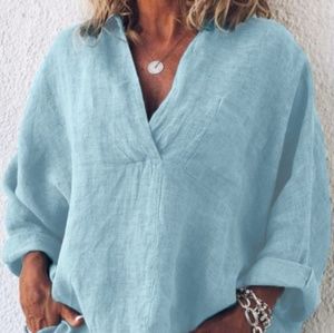 European Design V Collar Pullover